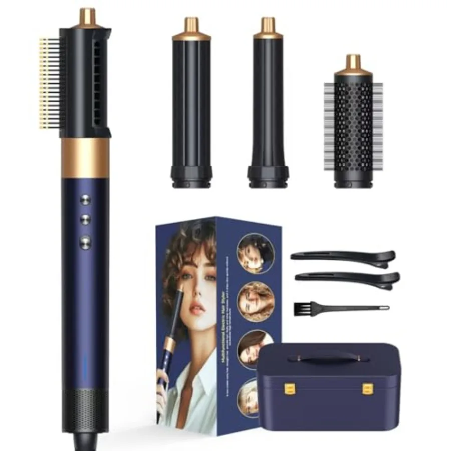 

Airwrap Multi Styler 8-in-1 Professional Air Wrap Air Styler Hair Dryer Brush with Auto-Wrap Curlers Hot Air Hair Styler Dryer