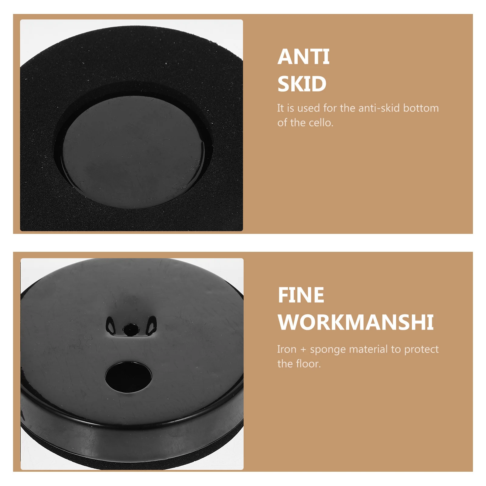 Aksesori Bantalan Anti Selip Penghenti Cello Aksesori Instrumen Anti Selip Anti Selip Spons Anti Selip