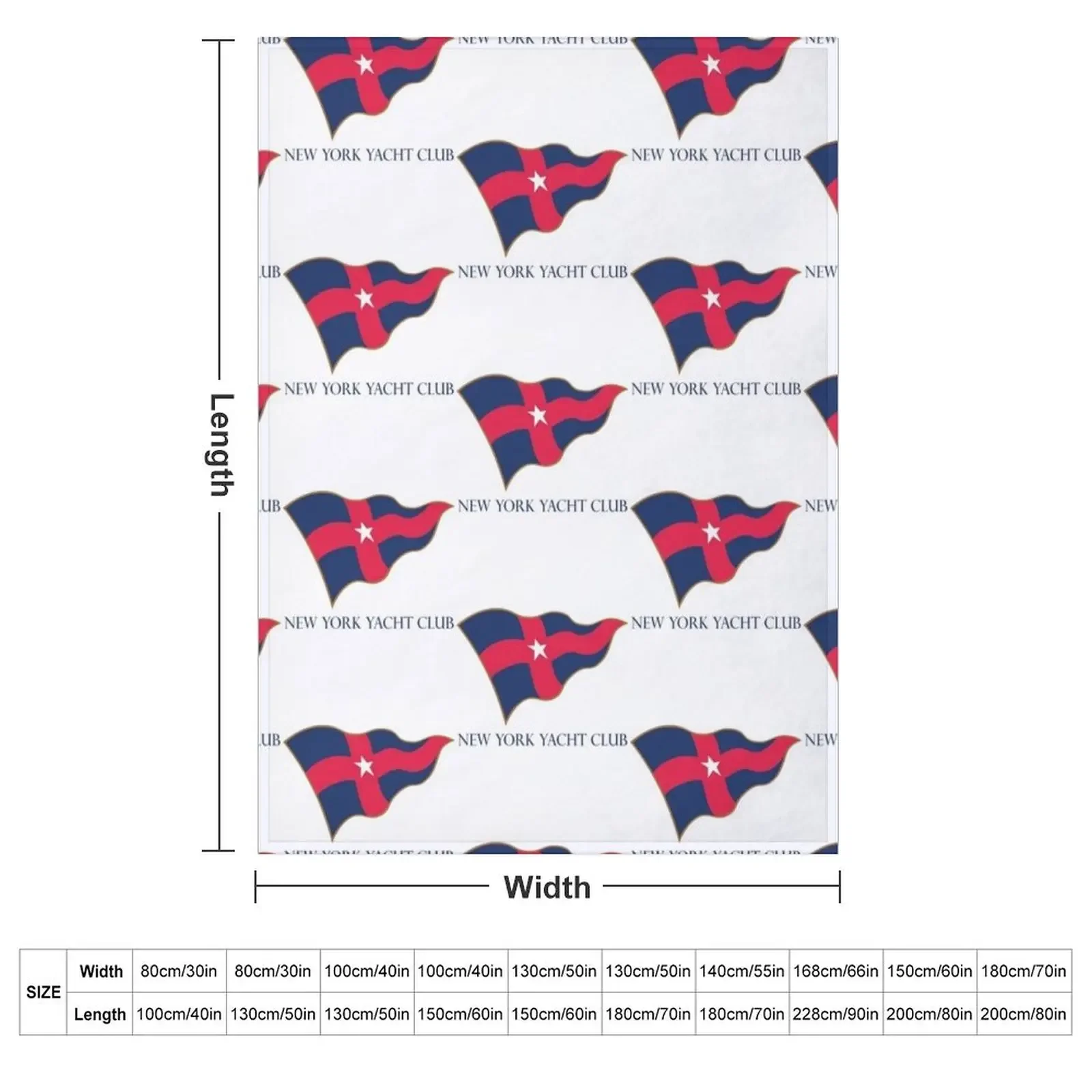 New York Yacht Club (8) Throw Blanket Kid'S Soft Beds for winter Soft Plaid Blankets