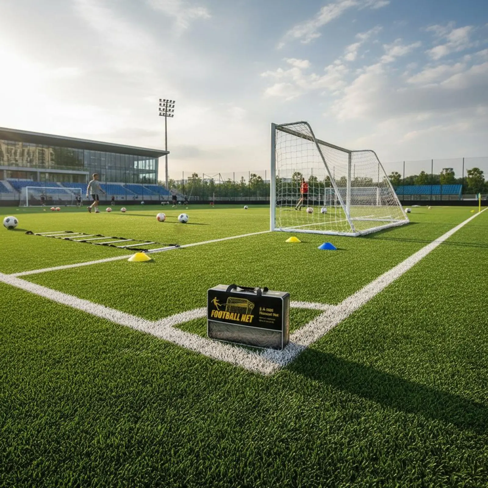 Football Goal Net PE Material Soccer Goal Net Sports Gear Training Match Use Custom Size for Stadium