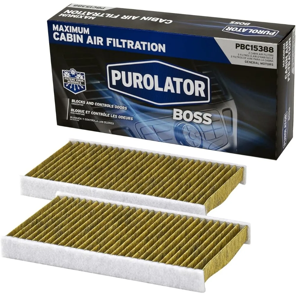

Activated Carbon Cabin Air Filter for Chevy Silverado 1500/2500 HD, OEM Replacement Passenger Compartment
