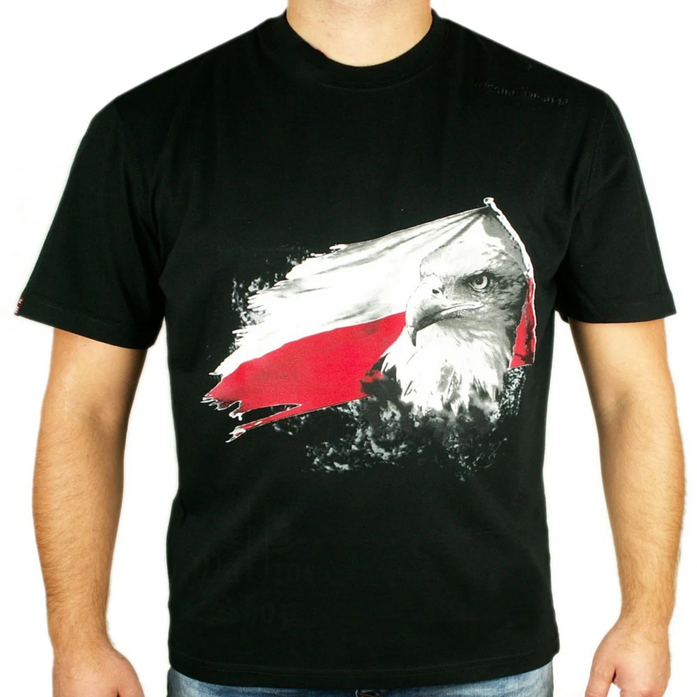 Polish Flag Eagle Patriotic T-Shirt Short Sleeve Casual 100% Cotton O-Neck Summer Mens T-shirt Size S-3XL