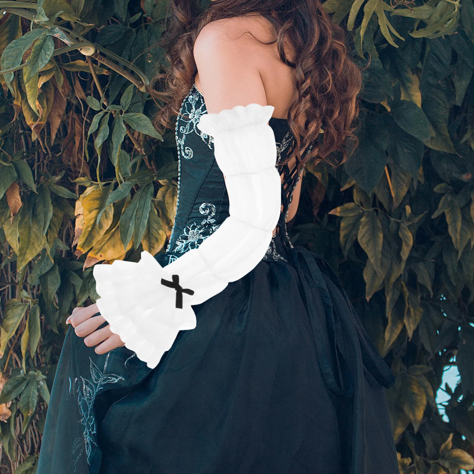 maniche-in-pizzo-lolita-per-donne-copribraccia-bianchi-con-bordo-arricciato-eleganti-motivi-floreali-vintage-comodi-e-traspiranti-per-matrimoni-e-feste