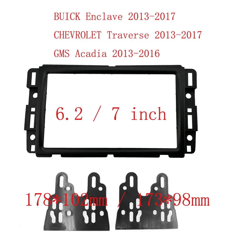 7 pulgadas para CHEVROLET Traverse BUICK Enclave GMC Radio de coche Android MP5 reproductor GPS Panel carcasa marco unidad principal Fascia Dash cubierta