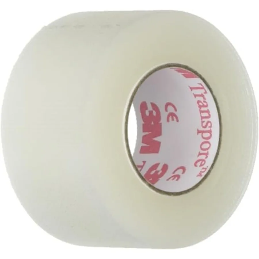 

3M Transpore Clear 1-Inch Wide First Aid Tape, 10-Yard Roll 2 Rolls,Model:1527-1