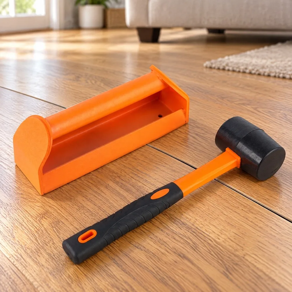 Wood Flooring Gap Tightening Tool Kit for Reducing Visible Gaps on Solid Hardwood and For Tile Surfaces Through Controlled Force