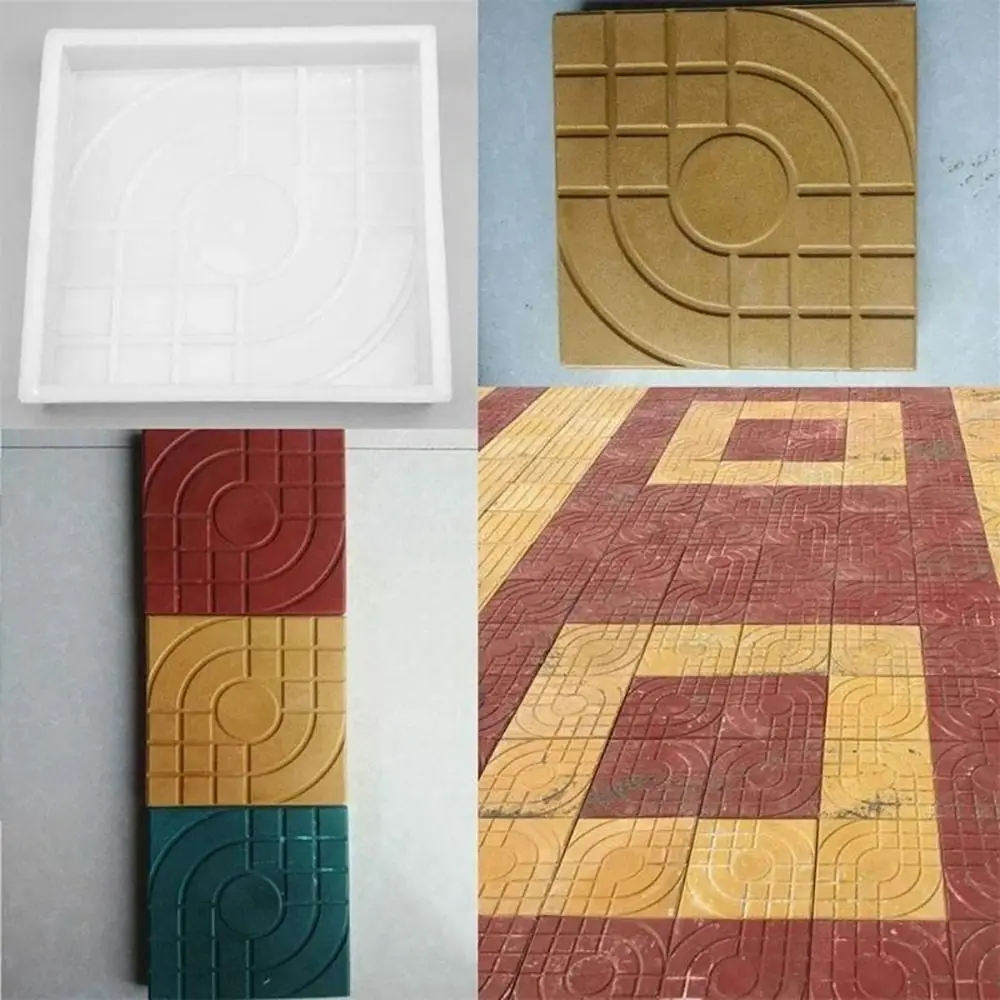1Pcs New Square Shaped Paving Brick Mould Plastic Reusable Concrete Path Maker Mold DIY Walk Maker For Lawn Patio Yard Garden view 5