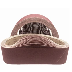 10 pieces 75x533mm Sanding Belts Coarse to Fine Grinding Belt Grinder Accessories for Sander Power Rotary Tools