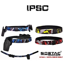 IPSC IPDA Double Layers Tactical Belt Curved Quick Release Belt Professional Sports Combat Waistband Men Outdoor Hunting Tools