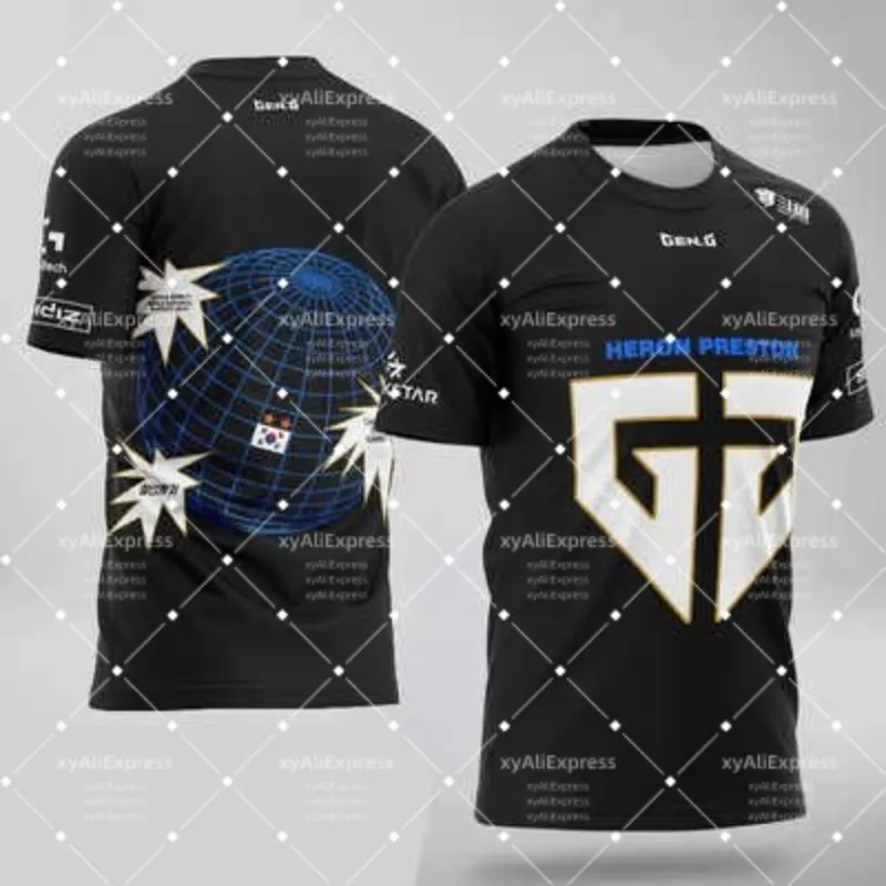 Popular Alliance Esports Game Jersey Team Short Sleeve T-Shirt, for Match and Training, Men's Quick-Dry Esports Fan T-Shirt