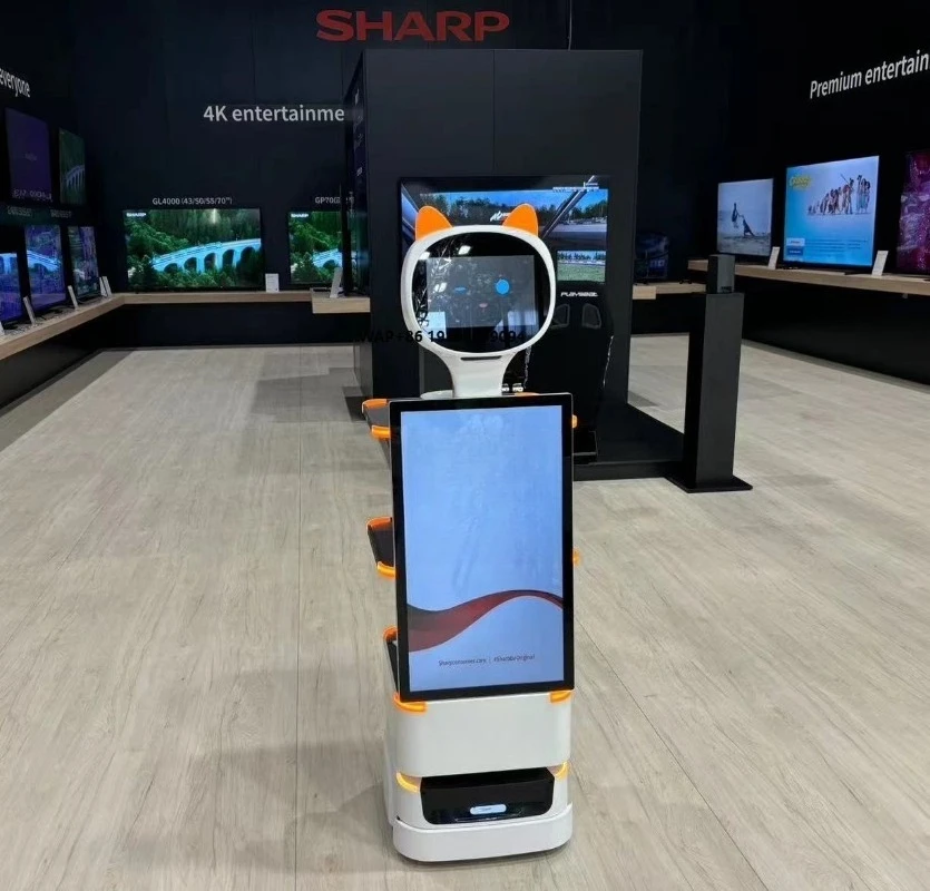 2024 Intelligent Automatic Navigation Food Delivery Robot Smart Waiter Robot Serving Robot for Restaurant Service