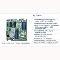 Server Motherboard For Supermicro 7*PCI-E X5520 LGA-1366 X8DTH-IF