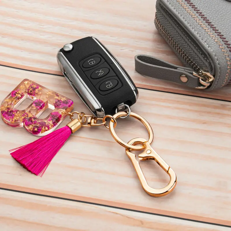 2-6PCS Carabiner Clip Keychain Metal Carabiner Shape Key Ring Keyring Key Holder Clips Hook Holder Organizer for Home Car Keys image 4