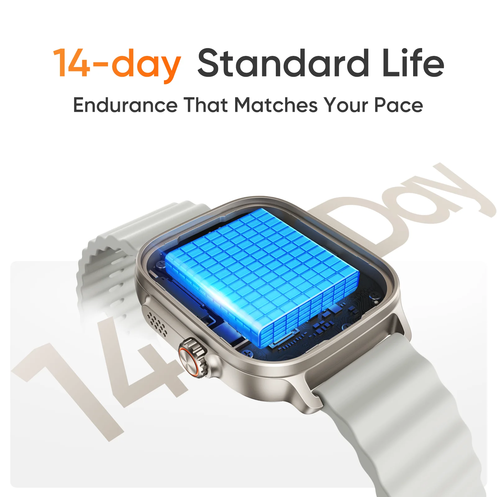 Versión global realme Watch 5 Smartwatch Brújula y GPS independiente con 5 GNSS Pantalla AMOLED de 1,97 pulgadas Hasta 14 días de duración de la batería IP68 6
