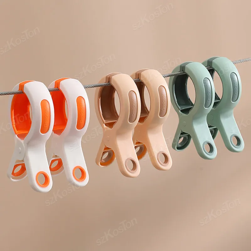 3Pcs Beach Towel Clip Clothespeg Reusable Large Plastic Windproof Clothes Hanging Peg Quilt Clamp Holder for Beach Chair Cruiser