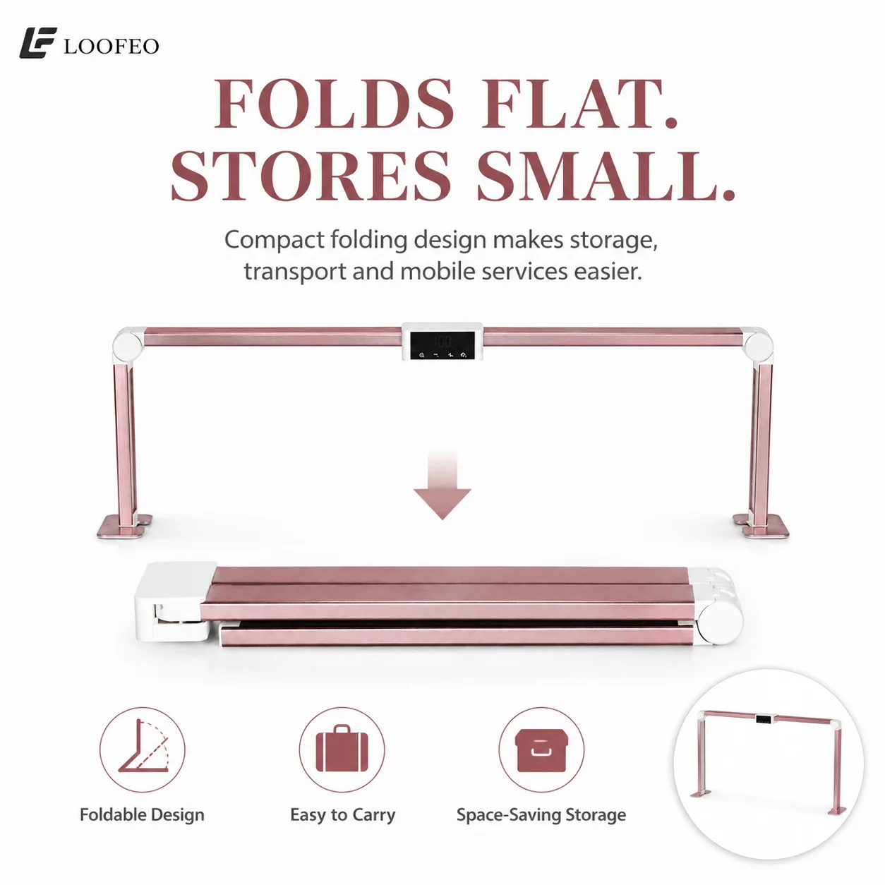 Bright Manicure Workspace 1PC LED Nail Desk Lamp 36W 480 LEDs Stepless Dimming Touch Control Foldable Frame With Detachable Feet