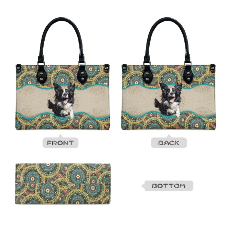 Niedliche Tiere Muster Design Handtaschen für Frauen Mode Schulter Einkaufstasche praktische Damen pendeln Einkaufstaschen perfektes Geschenk