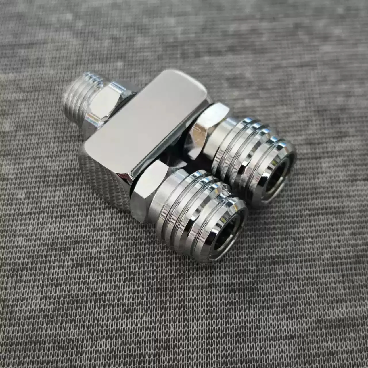 diver's-low-pressure-pipe-y-connector-bcd3-three-way-multi-purpose-adapter-91to3824-diving-regulator-branching-off-adapter
