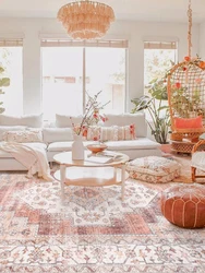 Bohemian American Style Carpets Living Room Girl Room Modern Pink Rugs Home Thicken Sofa Carpet Home Decor Europe Persian Rug