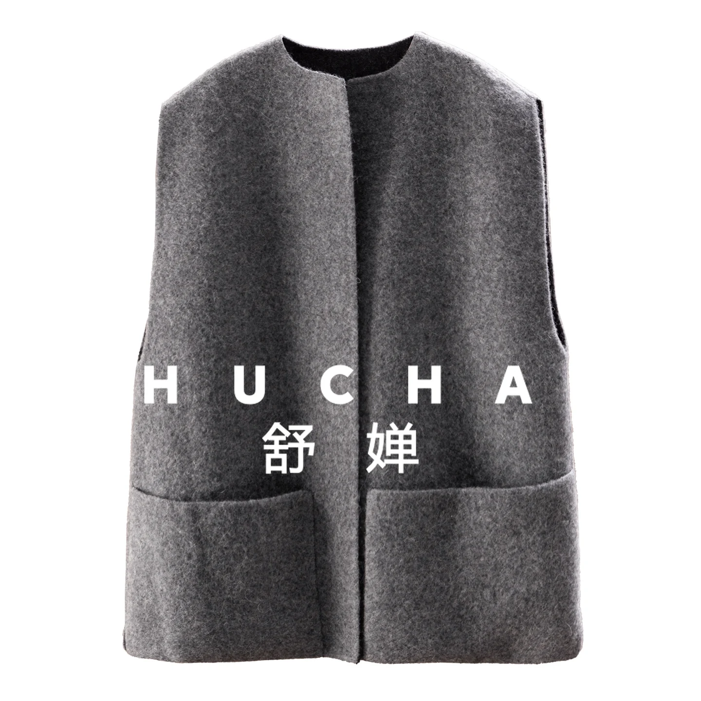 

Высококачественный шерстяной двусторонний шерстяной жилет из альпаки, женский кардиган без рукавов 34I5, женский