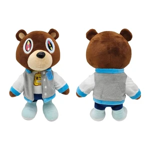 Kawaii Kanye West Teddy Bear, Plüschspielzeug für Ausstürze, Weiche ausgestopftes Hauszimmerdekor, Geburtstagsgeschenk, 26 cm 10 Hauptkleidung der Teddybären - №2