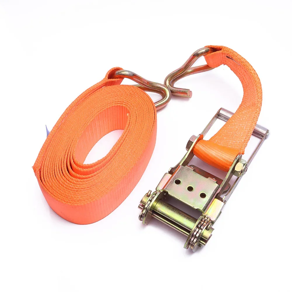 Single hook tensioner strap, cargo strap polyester tensioner, truck box port heavy-duty tensioner