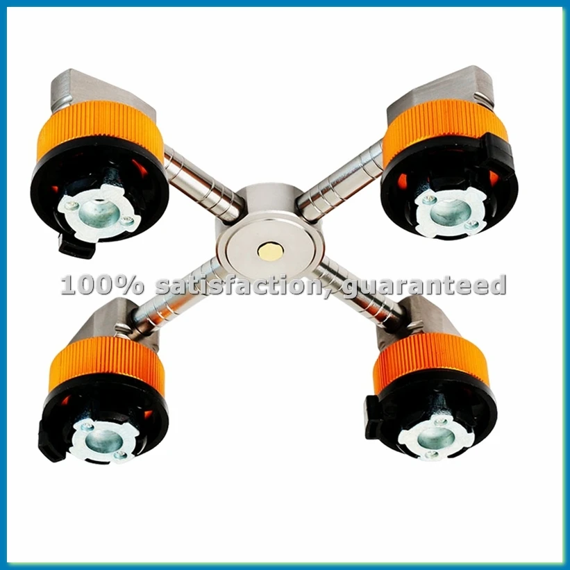 

Outdoor Camping Stove Adapter 1 to 4 Outputs Gas Tank Tool 4 Conversion Head Camp Furnace Converter Connector-ANKL