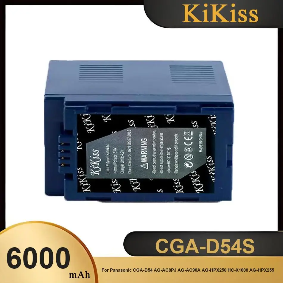

Аккумулятор для мобильного телефона CGA-D54S для Panasonic CGA-D54 AG-AC8PJ AG-AC90A AG-HPX250 HC-X1000 AG-HPX255, новые батареи