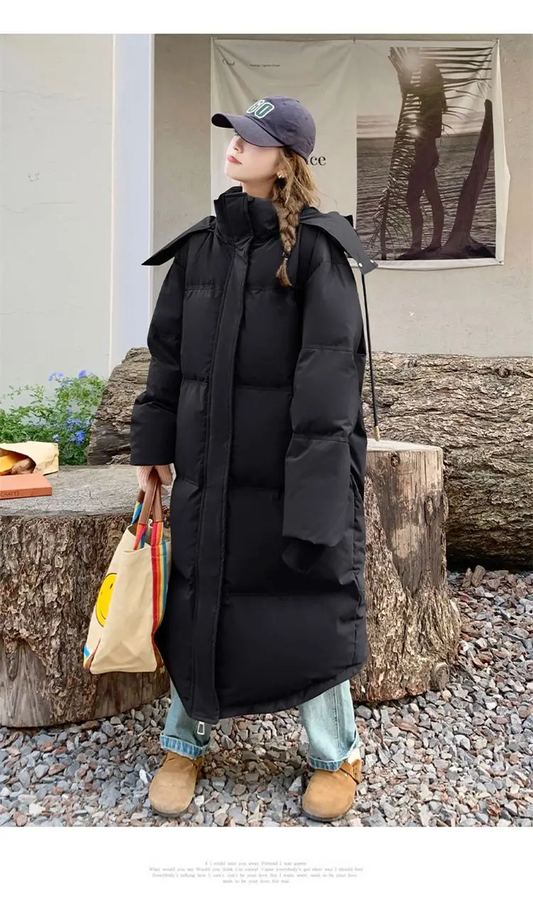 ZAROY Padded Women Jacket Windproof Warm Winter Long Parkas Overcoat Loose Casual Hoodie Coat Skiing Outerwear Длинные п