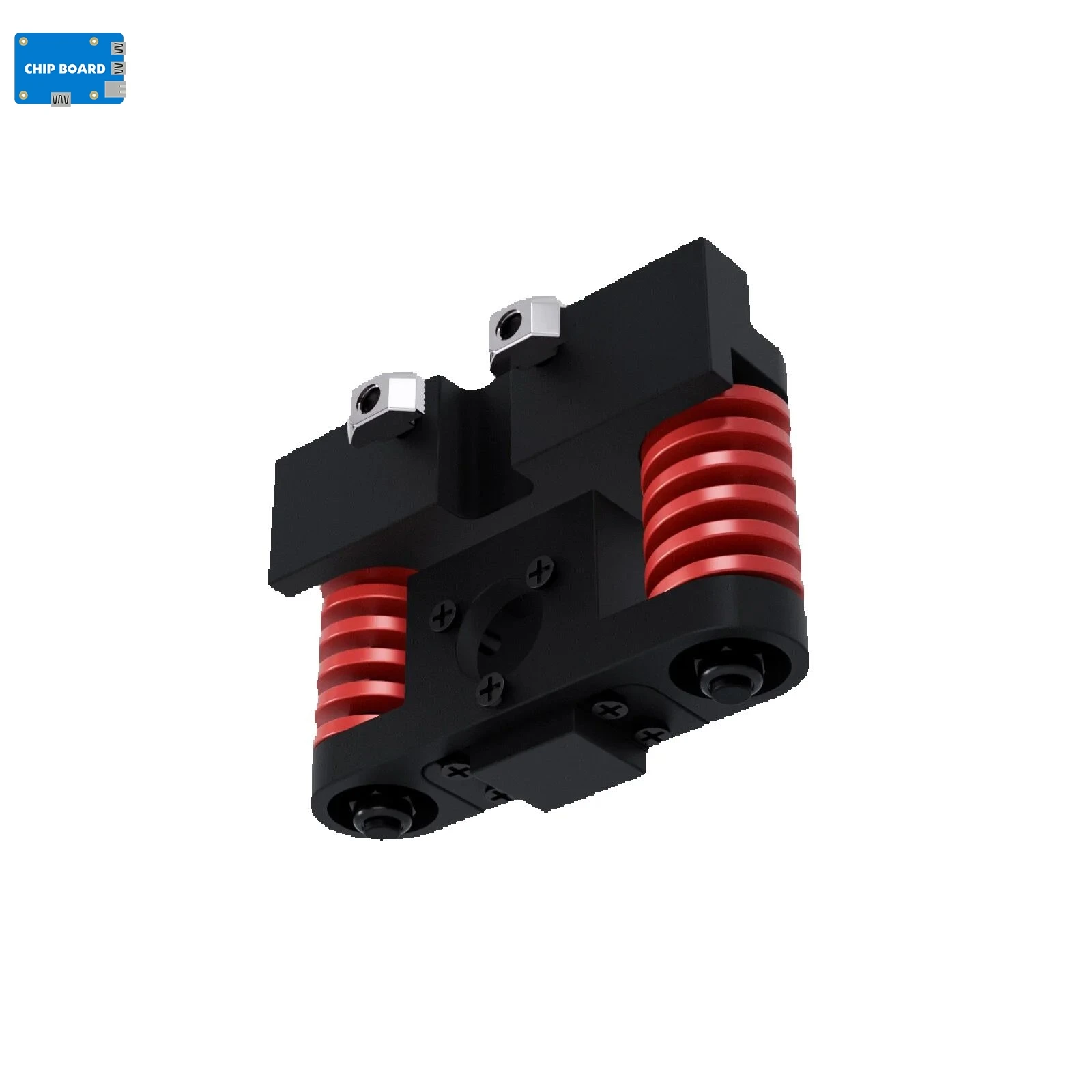 Waveshare All-metal Compact UGV Suspension (A), High-strength Spring, 7.5KG Load Capacity, Suitable for DDSM115 Hub Motor