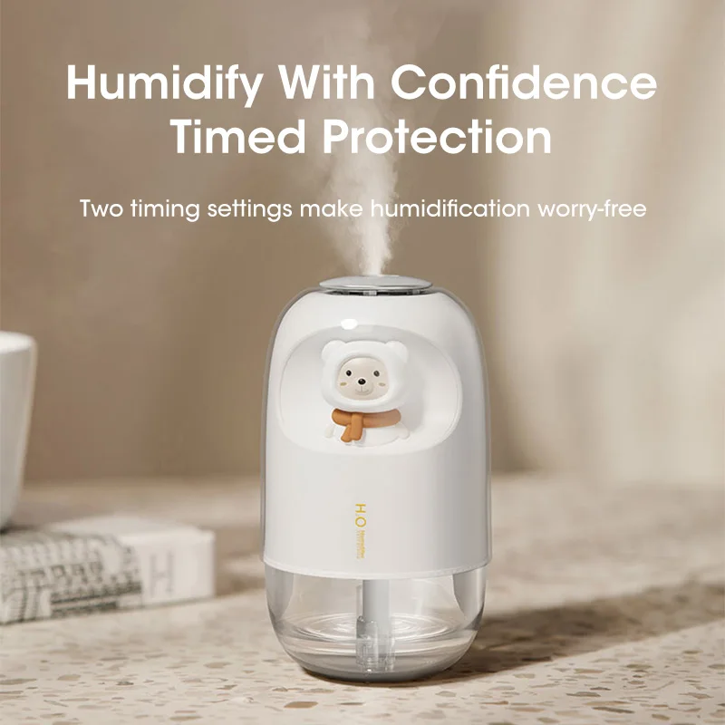 Mini humidificador USB, luz de ambiente para el hogar, silencioso y portátil, escritorio, aromaterapia pequeña, Linda mascota
