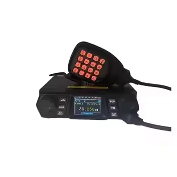QYT KT-6688D New High Power 100W 66-88MHz Long Talk Range Mobile Car Transceiver Amateur Radio Station 200CH