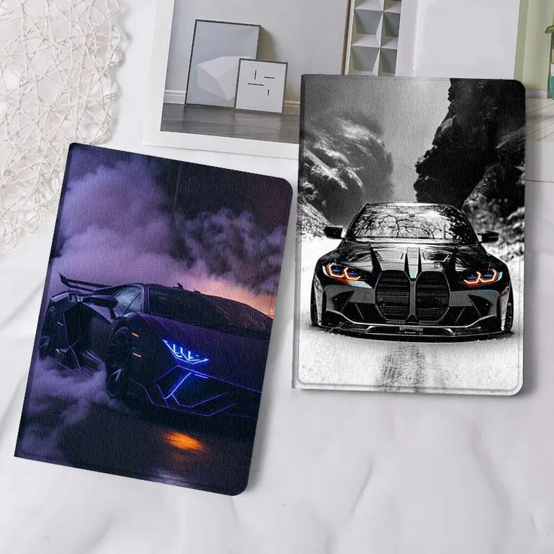 Neon Black Sports Car Tablet Case For Samsung Tab Galaxy S6 S11 A A7 A8 A9 A11 10.1 10.4 10.5 Plus Lite Gift