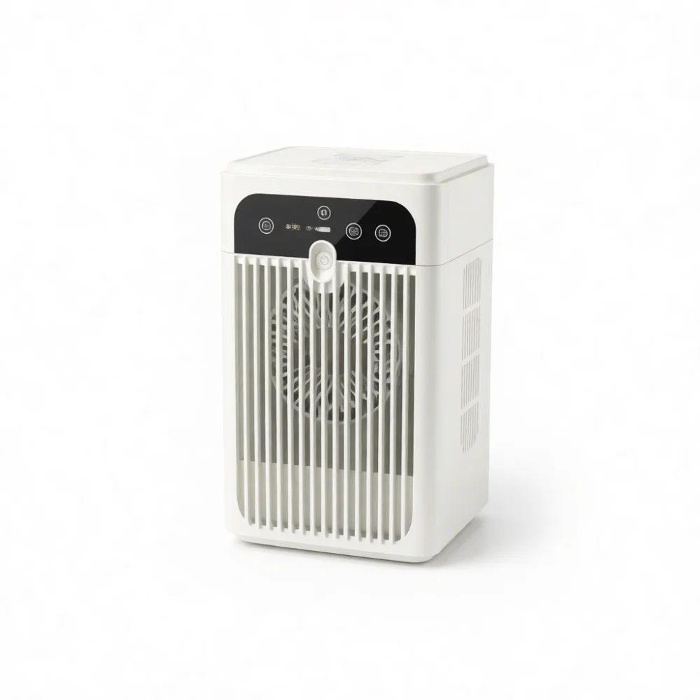 USB Misting Desktop Fan Quiet Cooling Air Humidifier Portable Mini Air Conditioner For Bedroom Dormitory Office