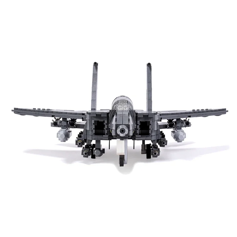 Military Aircraft Model Moc Building Bricks F-15E Strike Eagle Fighter Technology Blocks Gifts Christmas Toys DIY Sets Assembly