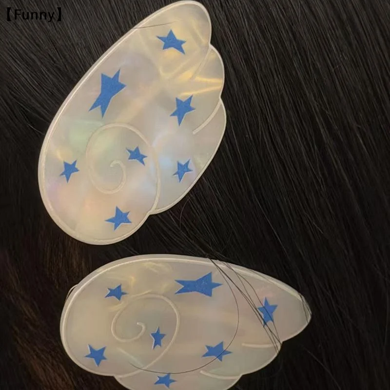 

Y2K Sweet Cute Angel Wing Hairpin Girls Hair Clip Accessories Barrettes Hairgrip Headdress Headwear Ornaments〔Funny〕