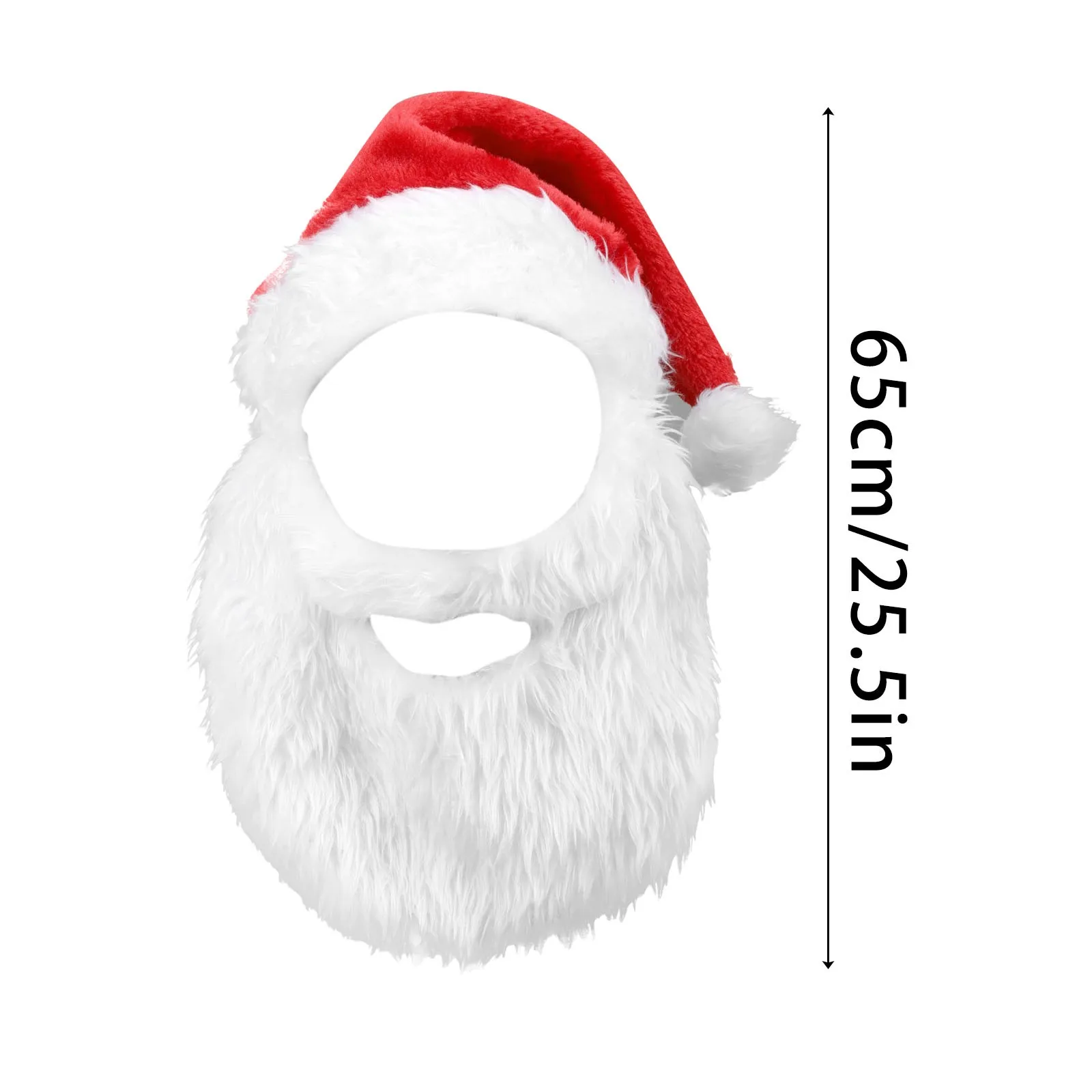 Nuovi adulti palla peluche cappello di Natale per unisex divertente barba di Babbo Natale Pom Pom berretto rosso banchetto festa decorazione natalizia regalo berretto