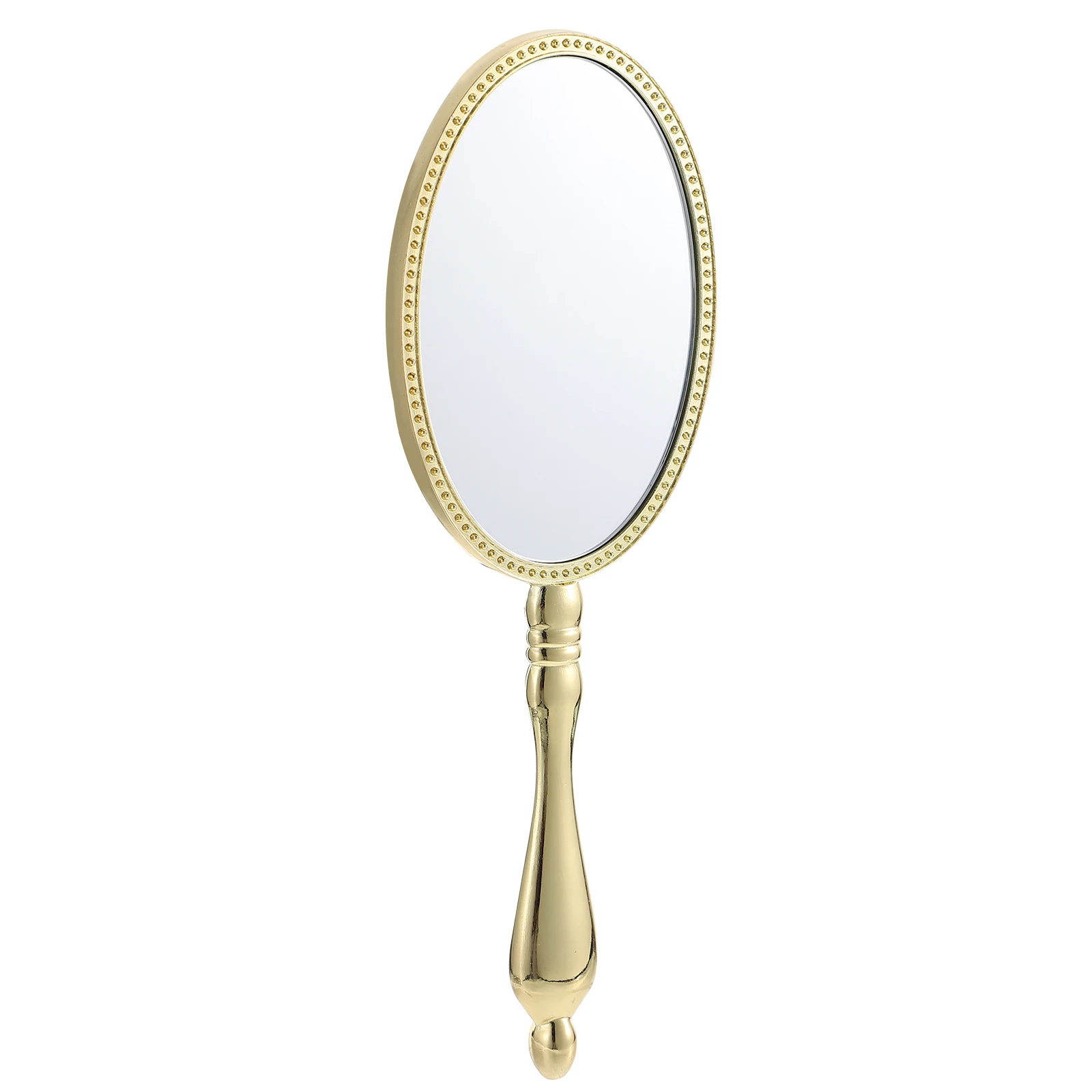 

Vintage Handheld Makeup Mirror Premium Zinc Alloy Compact Portable Lightweight Travel Hand Mirror for Women Friends