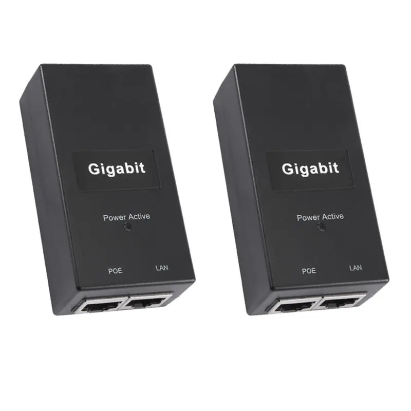 

Гигабитный POE-инжектор ABKQ-2X 10/100/1000 Мбит/с/1G/2G, совместимый с IEEE802.3Af/At, пассивный источник питания для POE-устройств, вилка стандарта ЕС