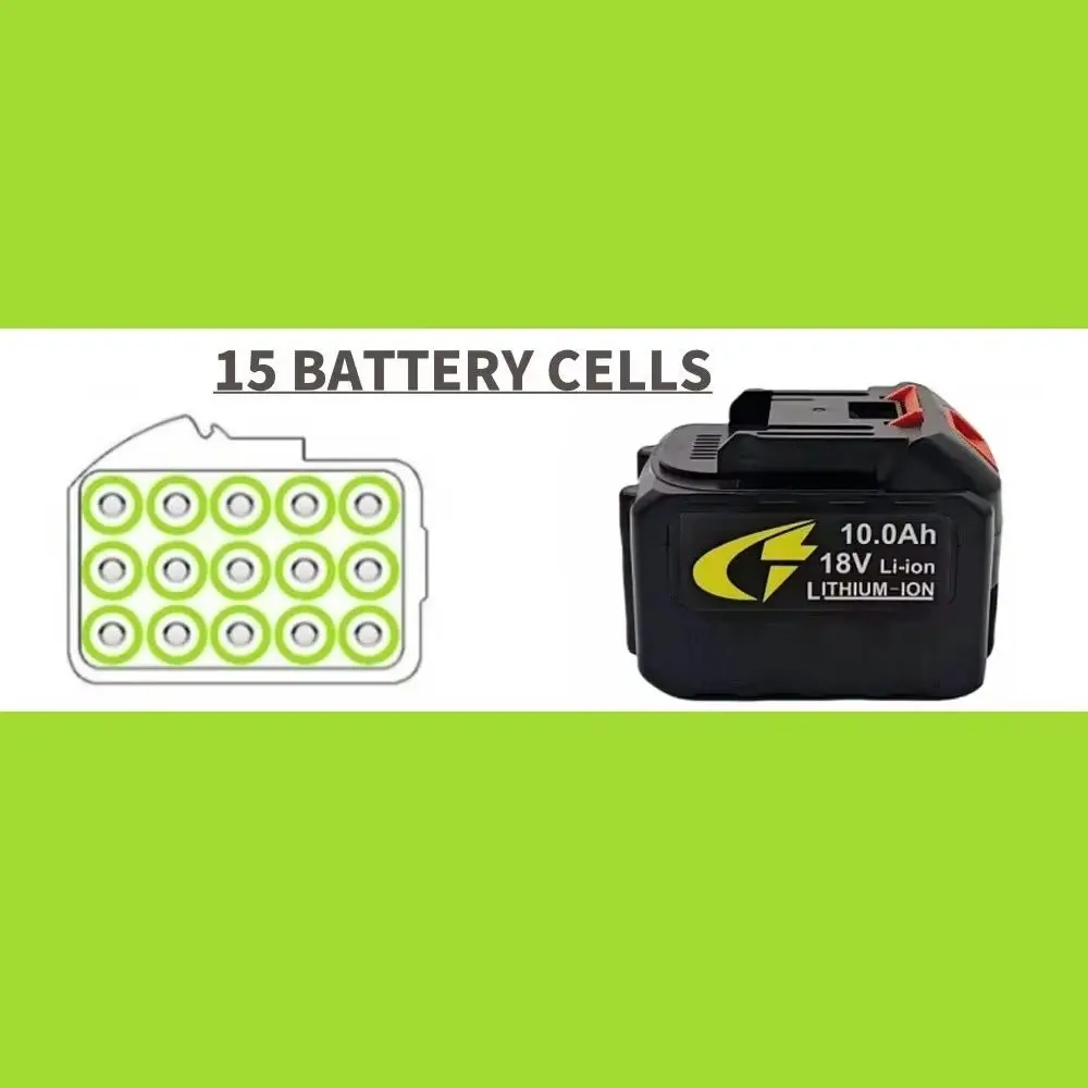 18V 10Ah/10000mAh Replacement Li-Ion Battery 🍀 🌸 🌈 for Car Washer High Pressure Water Gun Car Wash Spare Part