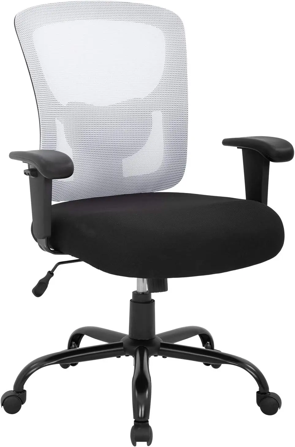 

Big And Tall Office Chair 400Lbs Desk Chair Mesh Computer Chair With Lumbar Support Wide Seat Adjust A Rolling Swivel High Ba