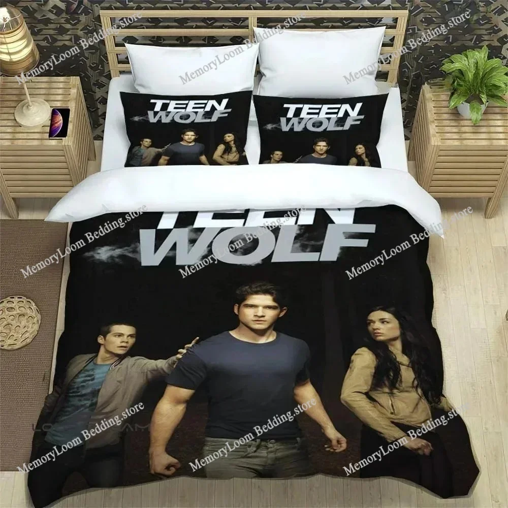 Fashion TV series Teen Wolf Bedding Set Single Twin Full Queen King Size Bed Set Adult Kid Bedroom Duvetcover Set Home Textile