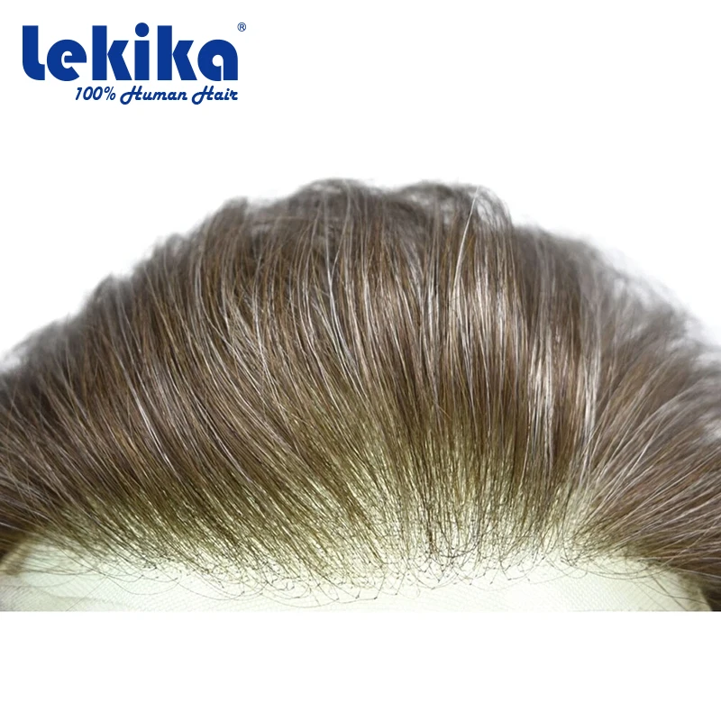 

AIR-Lace Men Wig Full Swiss Lace Ultra Thin 100% Human HairMen's Capillary Prosthesis Wig Male System Unit Wigs For Man