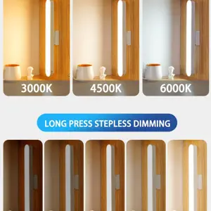 USB -wiederaufladbare LED -Nachtlicht, Schreibtischlampe, magnetische Dimmblatttischlampe, Computerstudienbüro -Leseständer für Raum 8 Hauptverkaufsbüro Ornament - №3