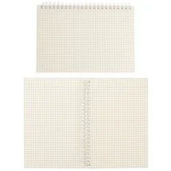 2 Pcs Spiral Math Notebook Engineering Paper Notepad Quad Ruled Journal Grid Writing Graph Staff