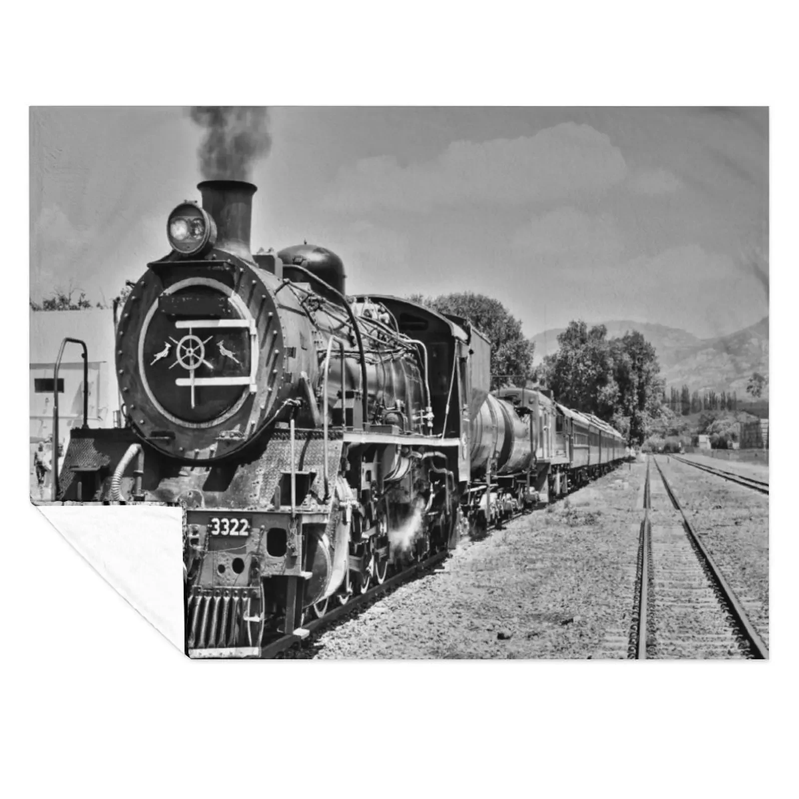 

Steam locomotive from the good old days Throw Blanket Plush Heavy For Baby blankets ands Blankets
