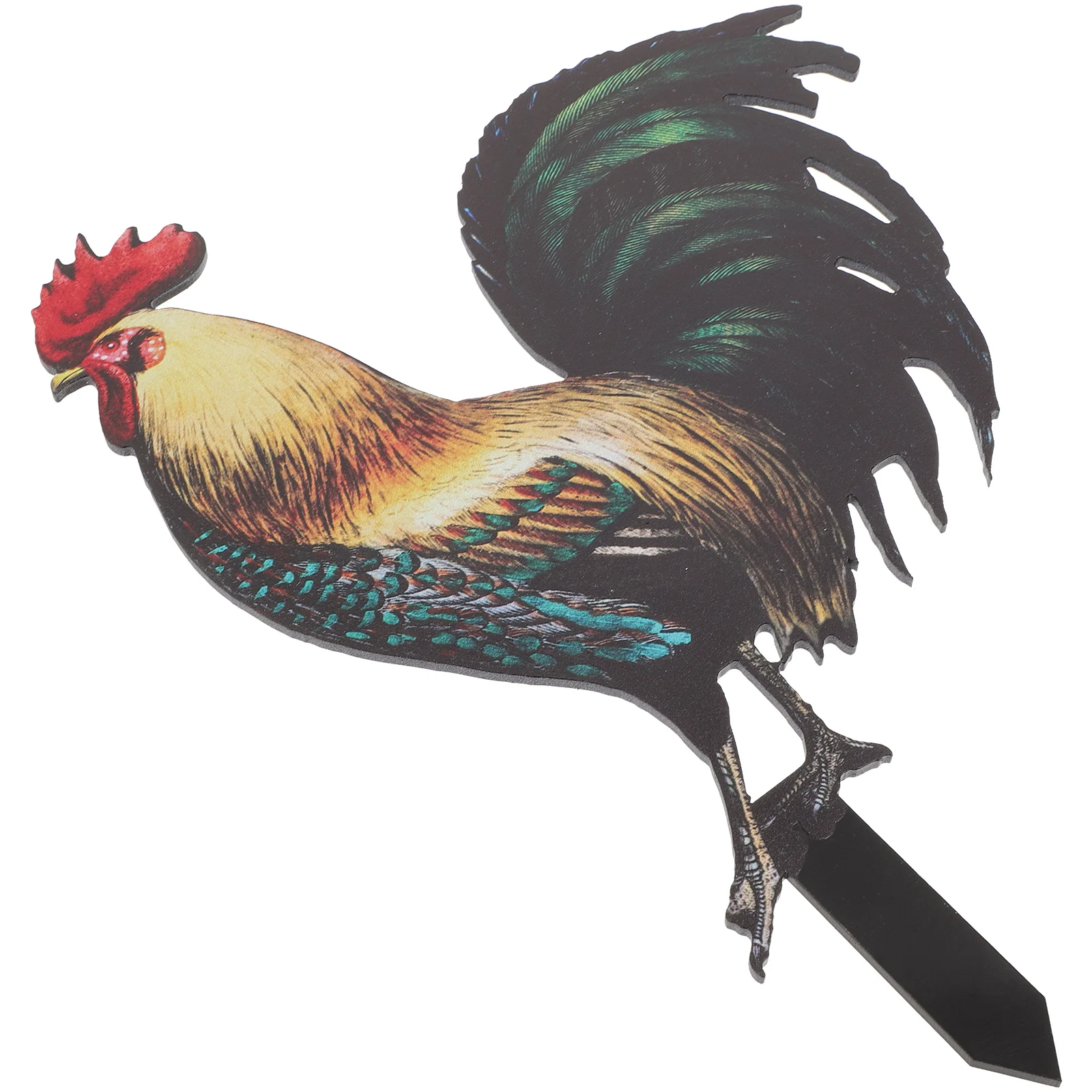 

Simulated Rooster Decoration Garden Stake Lifelike Chicken Ornament Yard Lawn Outdoor Courtyard Sculpture Acrylic Sign