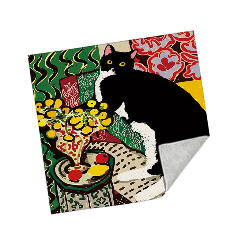 Thickened Black  Dopaamine Cure Illustration Makeup Bag Single Reflex Storage Cloth New Model Advanced Home Storage Tools