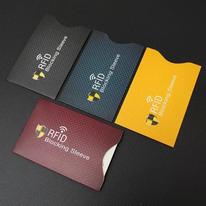 5PCS RFID Shielding Card Cover, Compatible with Credit Cards, Wallet Protection Cover Using NFC Shielding Technology
