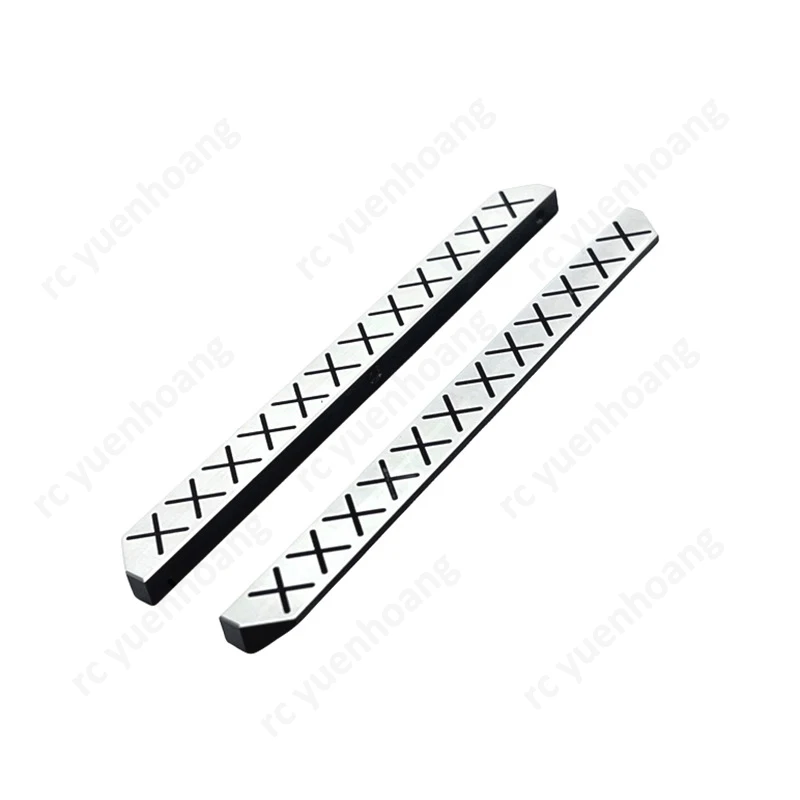 1Set Scala 1/12 Modello di Auto Sinistra Destra Pedali Simulazione In Alluminio Decorare Accessori di Aggiornamento per MJX H12Y/H12Y + RC Crawler